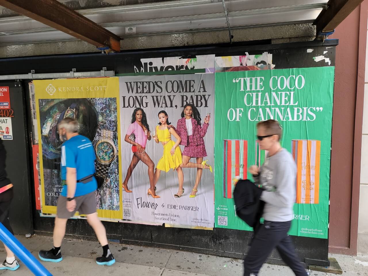 Street poster wheat-paste campaign at 223 Berkely St A