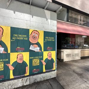 Street Poster wheat-paste campaign photo