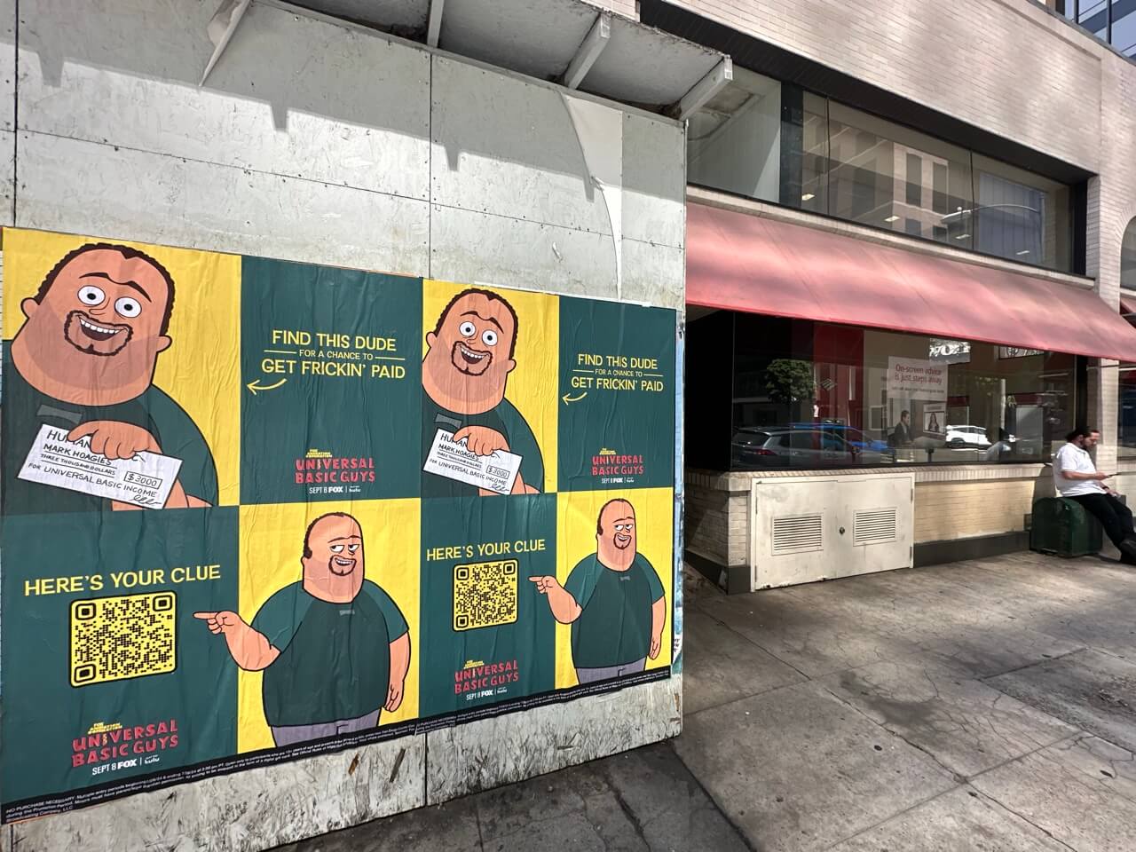 Street poster wheat-paste campaign at FOX WP – 1156 7th Avenue
