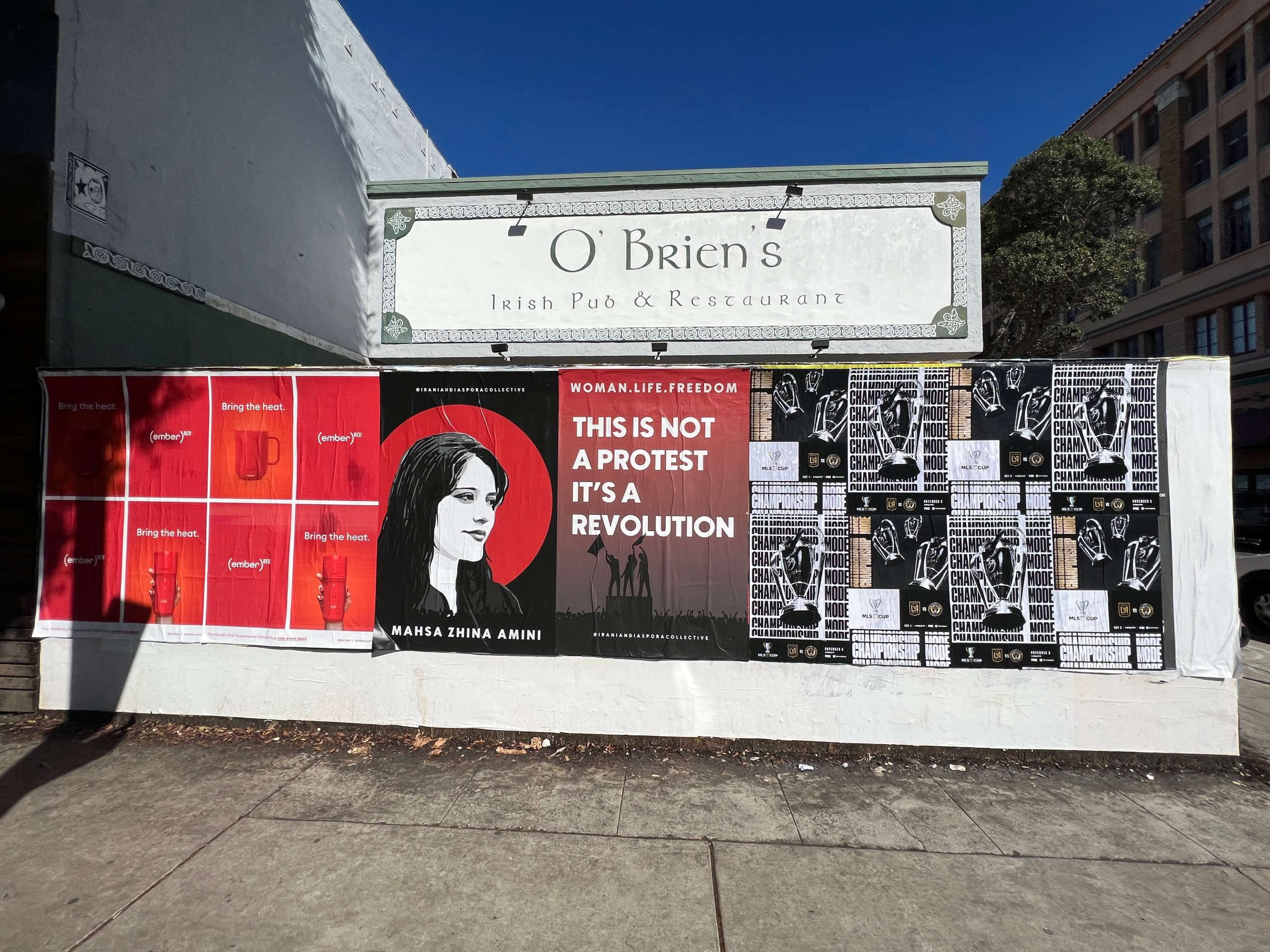 Street poster wheat-paste campaign at Stealth Rebellion